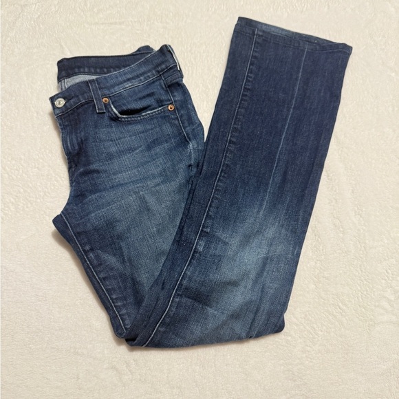 7 For All Mankind Size 29 Straight Leg Jeans - Picture 1 of 5